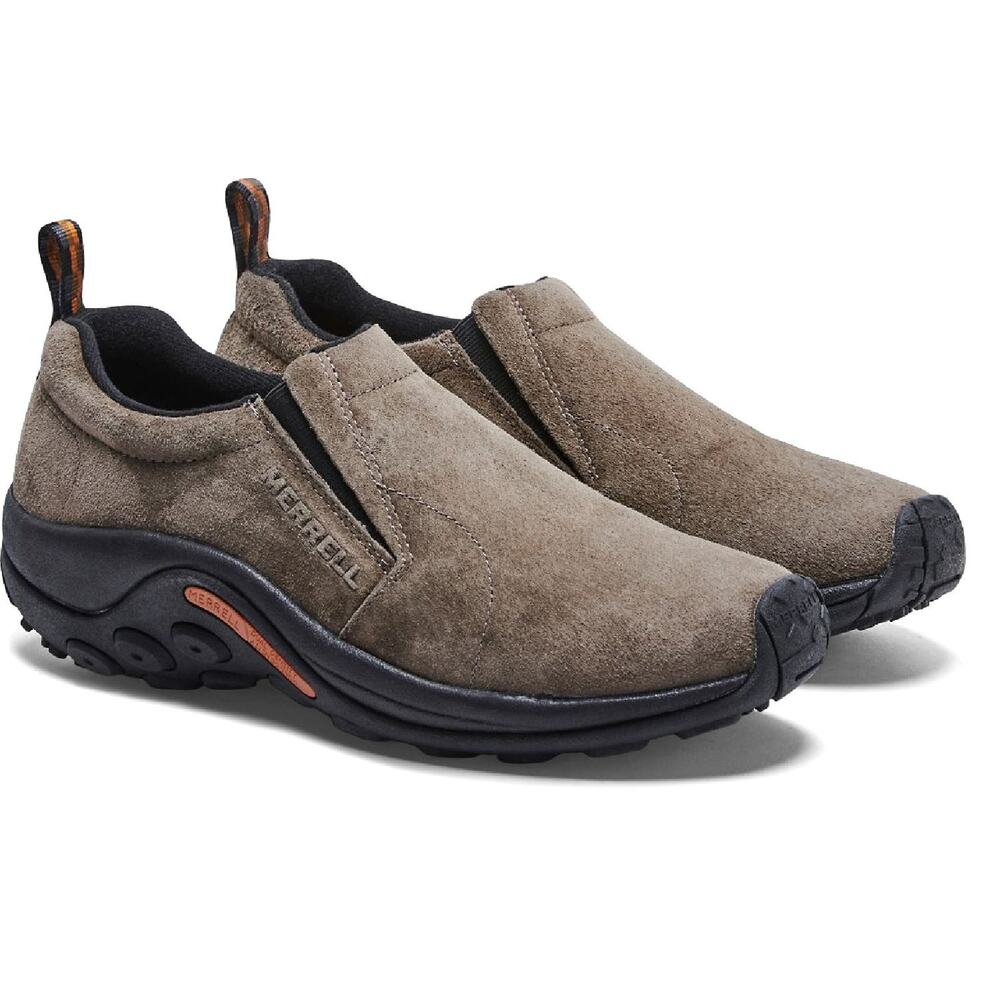NEW Merrell Jungle Moc Mens Size 10 W Wide Casual Slip On Shoes Brown Gunsmoke
